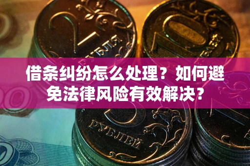 济南借条纠纷怎么处理？如何避免法律风险有效解决？