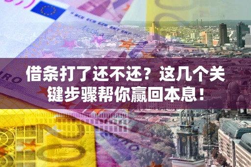 济南借条打了还不还？这几个关键步骤帮你赢回本息！