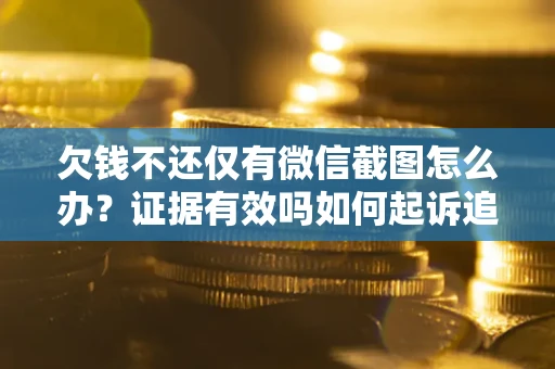 济南欠钱不还仅有微信截图怎么办？证据有效吗如何起诉追回欠款？