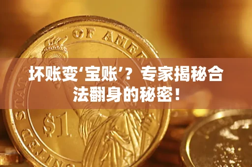 济南坏账变‘宝账’？专家揭秘合法翻身的秘密！
