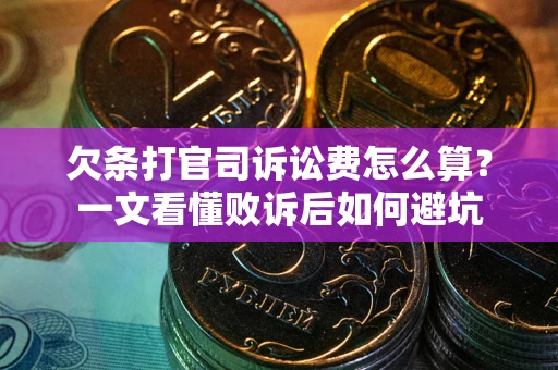 济南欠条打官司诉讼费怎么算？一文看懂败诉后如何避坑