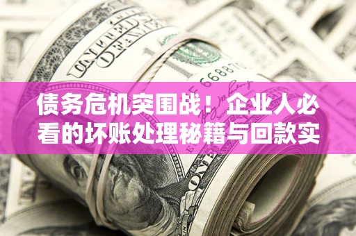 济南债务危机突围战！企业人必看的坏账处理秘籍与回款实战指南